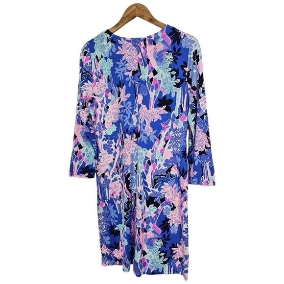 Lilly Pulitzer Melli Dress Iris Blue Graffiti Park Womens Size Medium Colorful - Picture 5 of 15